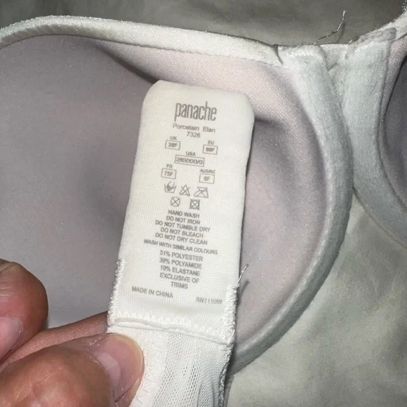 Panache underwire bra porcelain Elan 28F - Picture 4 of 4